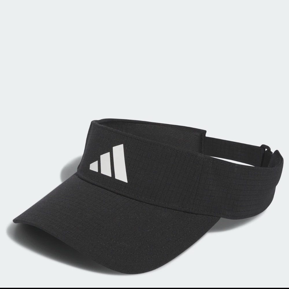 Adidas Black Visor Hat with Curved Brim‎